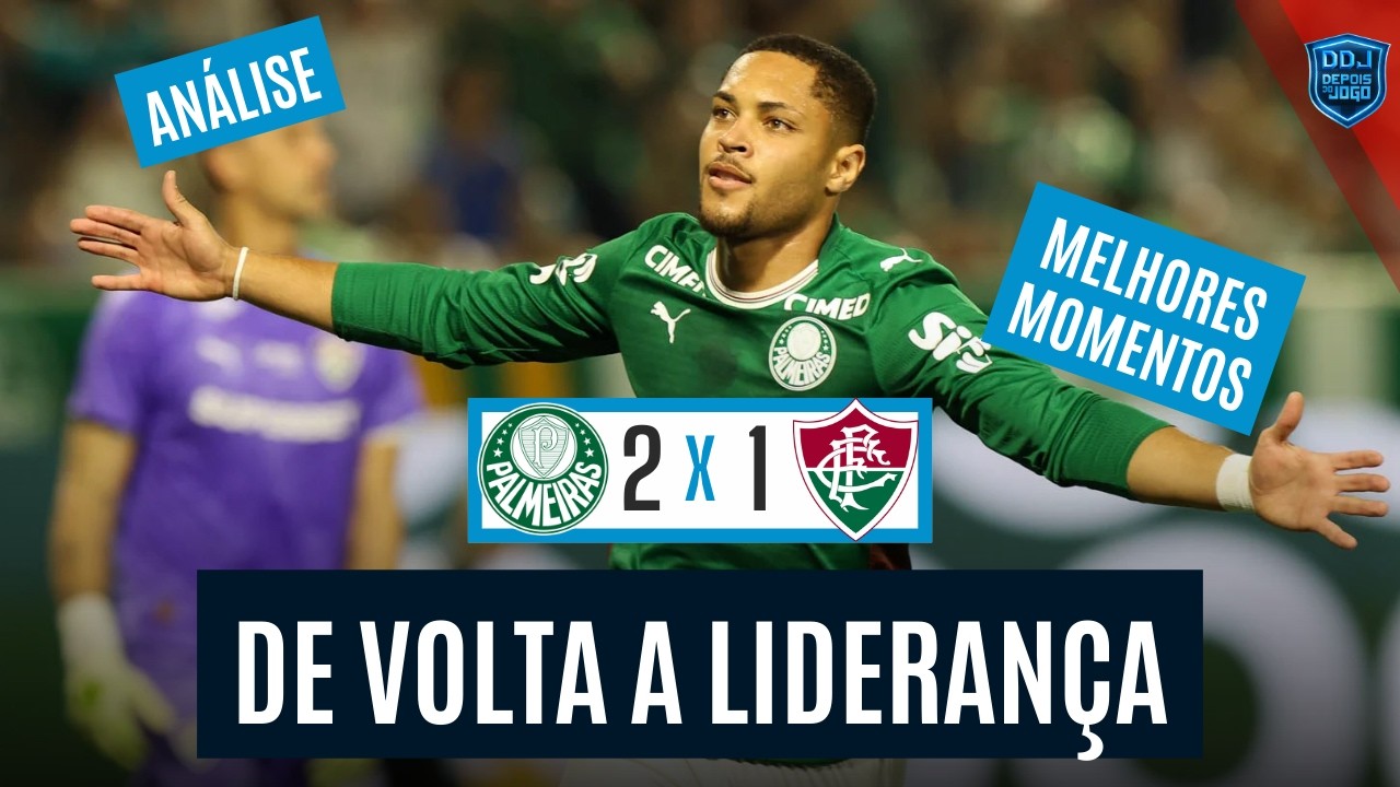 PALMEIRAS VENCE E SEGUE NA LIDERANÇA DO BRASILEIRÃO! | PALMEIRAS 2X1 FLUMINENSE