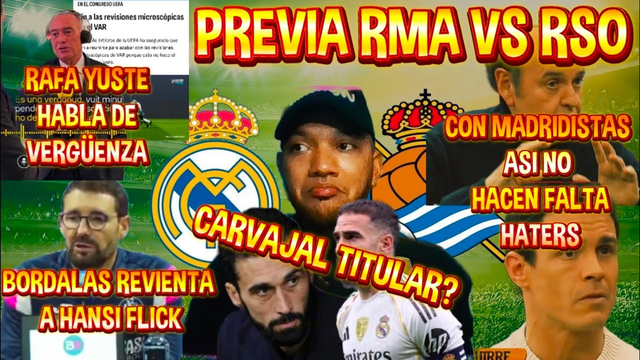 PREVIA RMA VS RSO. COMO LLEGA EL MADRID? ESTA TAN MAL EL BARÇA? LLORAR ES LA SOLUCIÓN? CUIDADO!