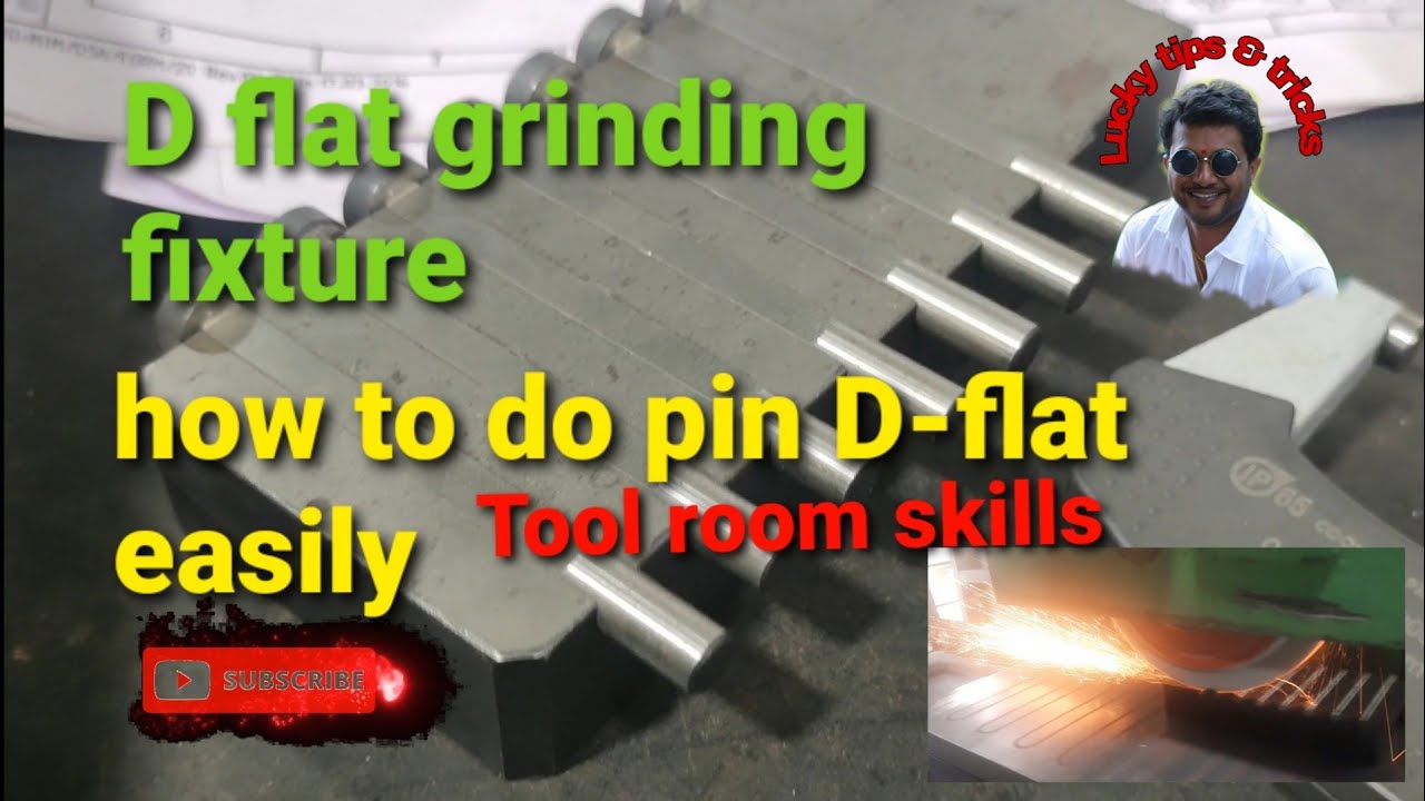 ejector pins grinding fixture | pin flat grinding fixture | Dflat grinding fixture | tool room work