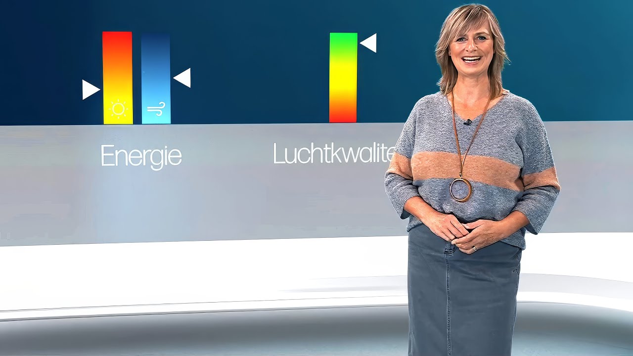 Weervrouw Sabine Hagedoren met het Vlaamse weerbericht van dinsdag 28 oktober 2025 op VRT 1