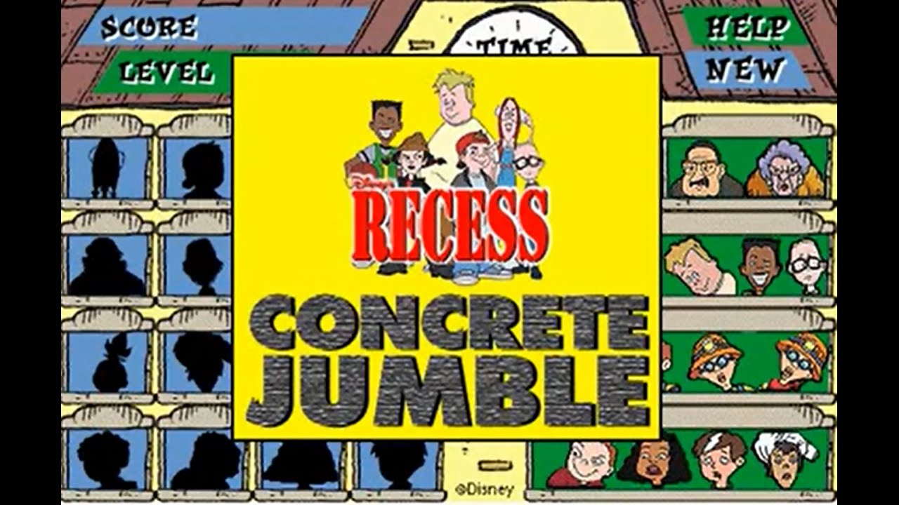 Recess Concrete Jumble (Toon Disney Games)