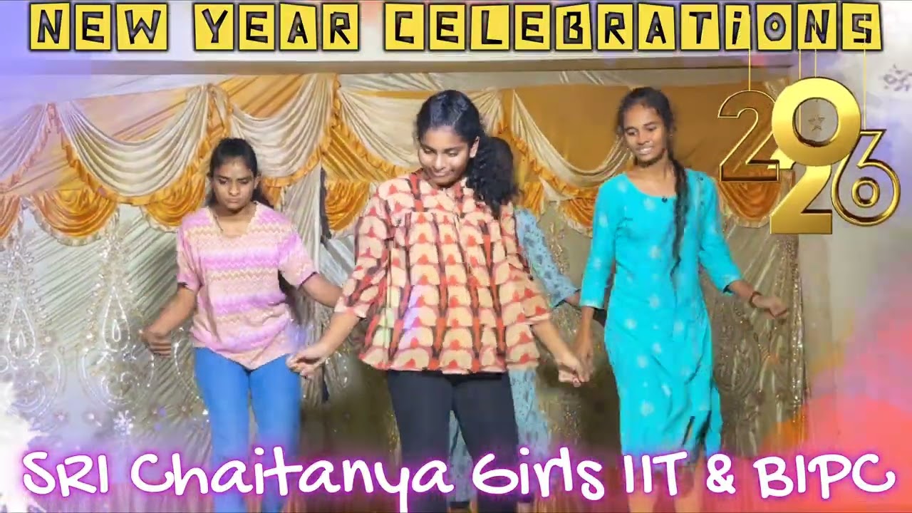 #Sri Chaitanya Girls IIT & BIPC.  #NEW YEAR CELEBRATIONS