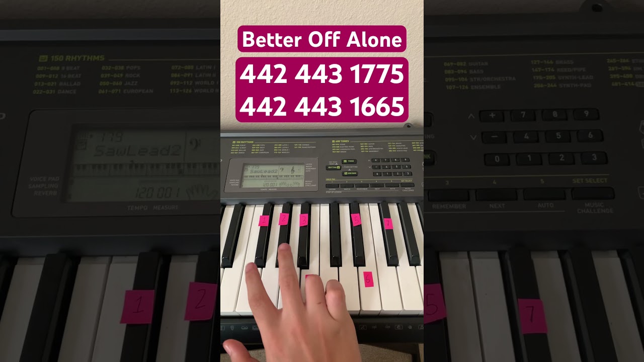 How To Play Better Off Alone | Easy Piano Tutorial #shorts
