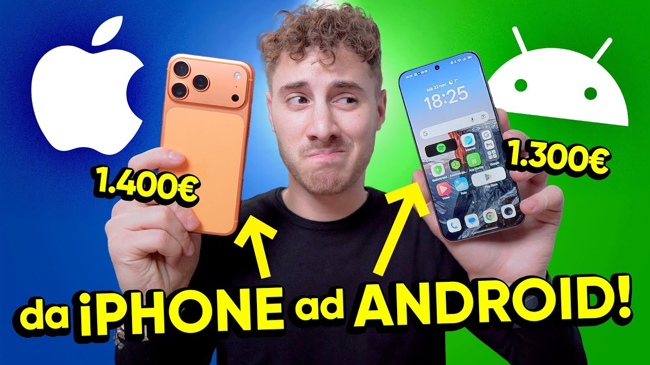 iPHONE vs ANDROID! Utente Apple prova SMARTPHONE CINESE da 1300€: DISASTRO?