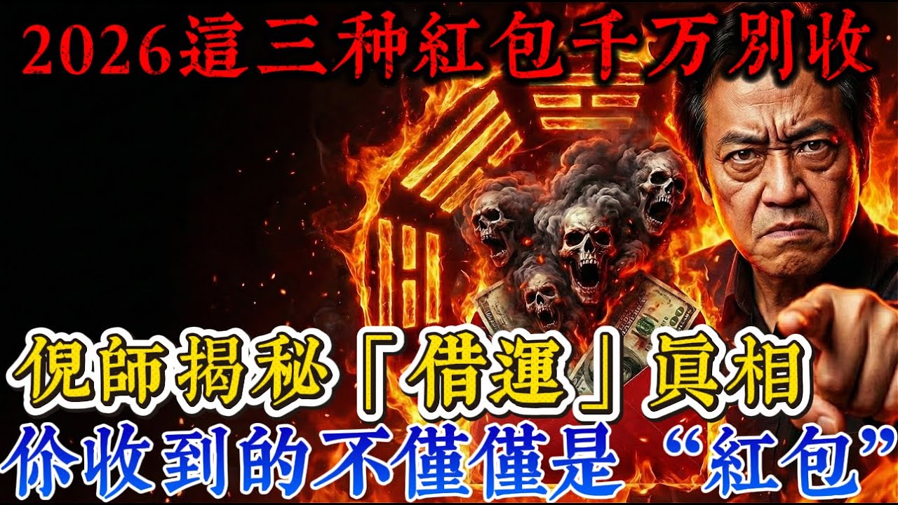 警告：2026這3種「紅包」千萬別收！倪海廈揭秘「借運」真相：你收的不只是錢，而是別人的災禍！#倪海廈 #2026丙午年 #紅包禁忌 #借運 #中醫物理學 #國學 #易經 #中醫智慧 #2026運勢