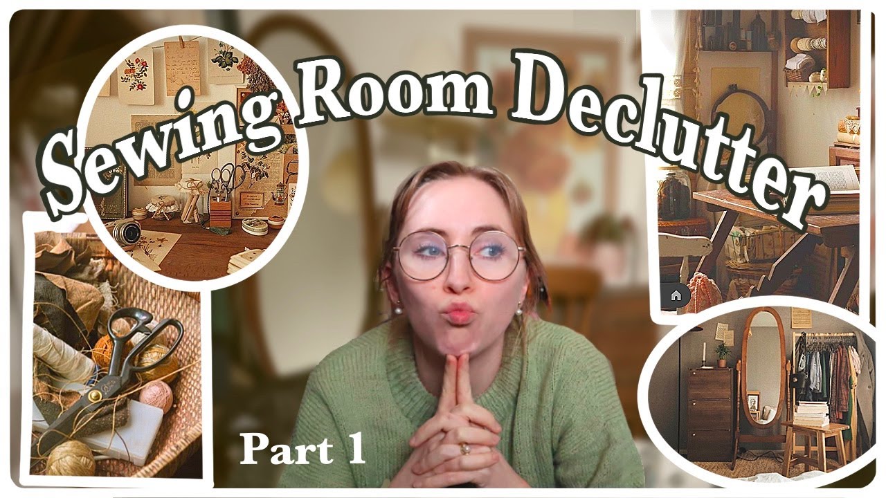 Decluttering and Organizing my Sewing Room ~part 1~ diy storage solutions