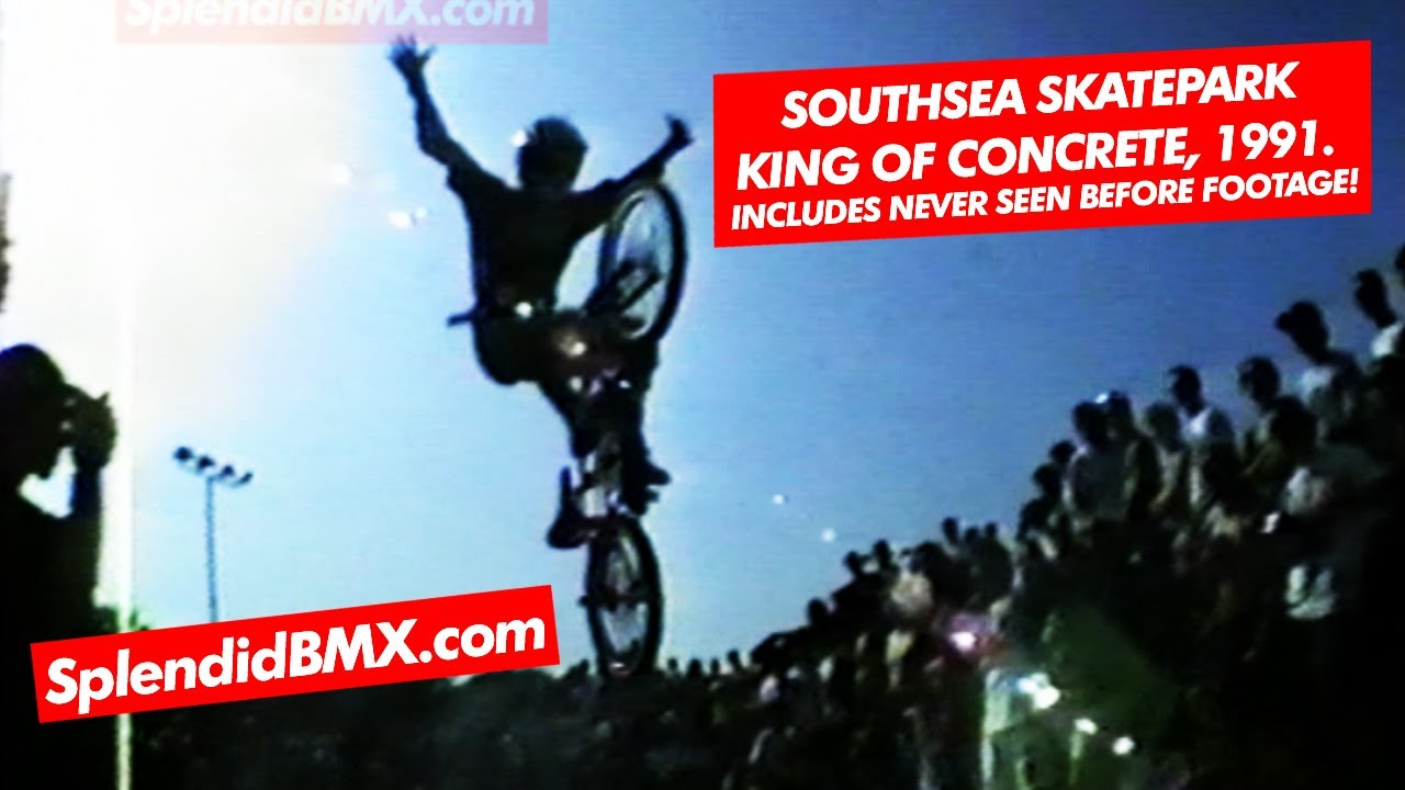 Southsea Skatepark BMX - King of Concrete Mid School UK BMX Freestyle Competition, from 1991