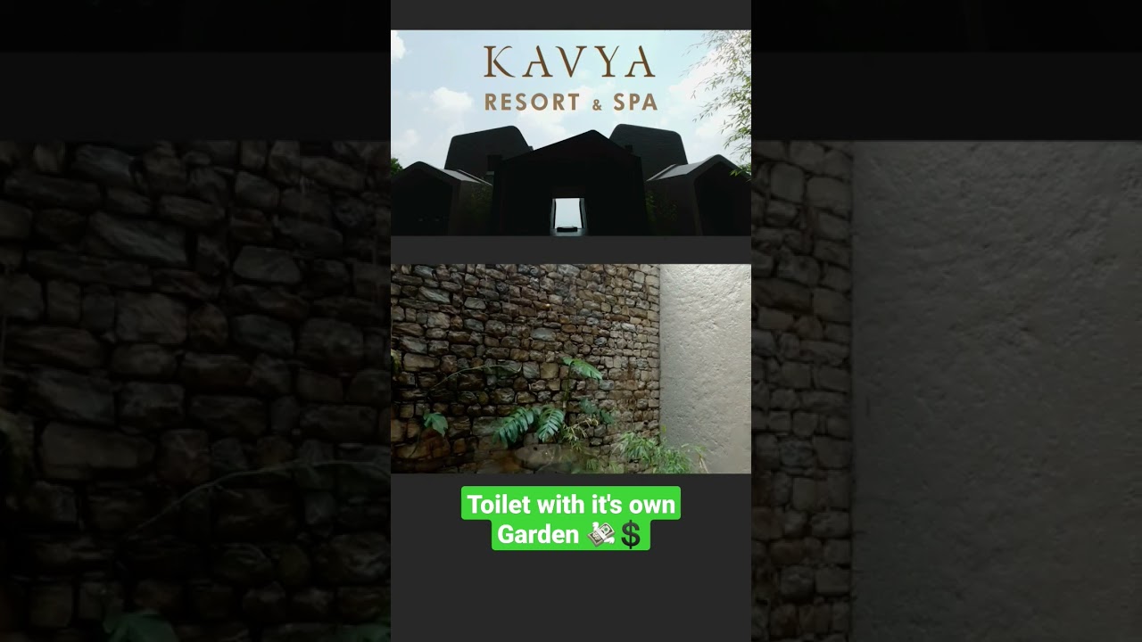 Toilet with small garden #kavyaresort #kavyanagarkot #kavyaresortandspa