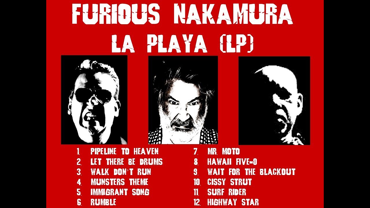 Furious Nakamura 'La Playa (LP)', a surf rock instrumental album
