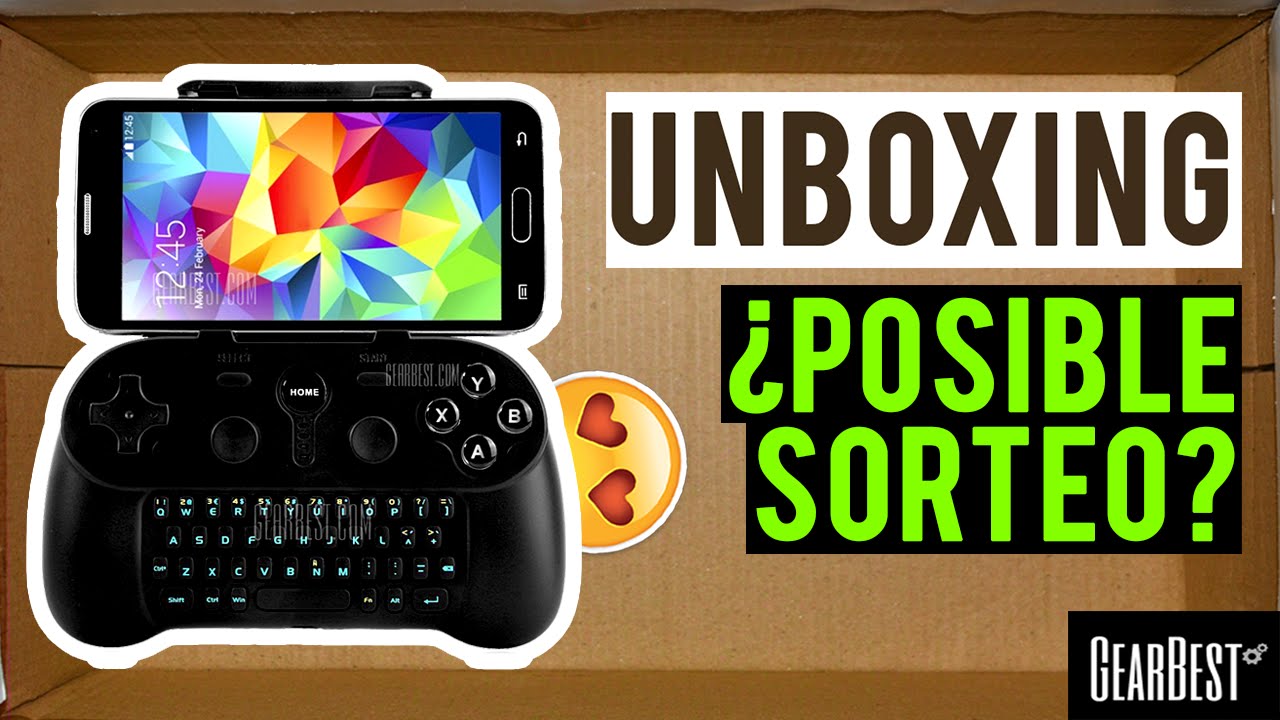 Unboxing Gamepad Bluetooth con teclado para ANDROID || ¿QUIERES SORTEO?