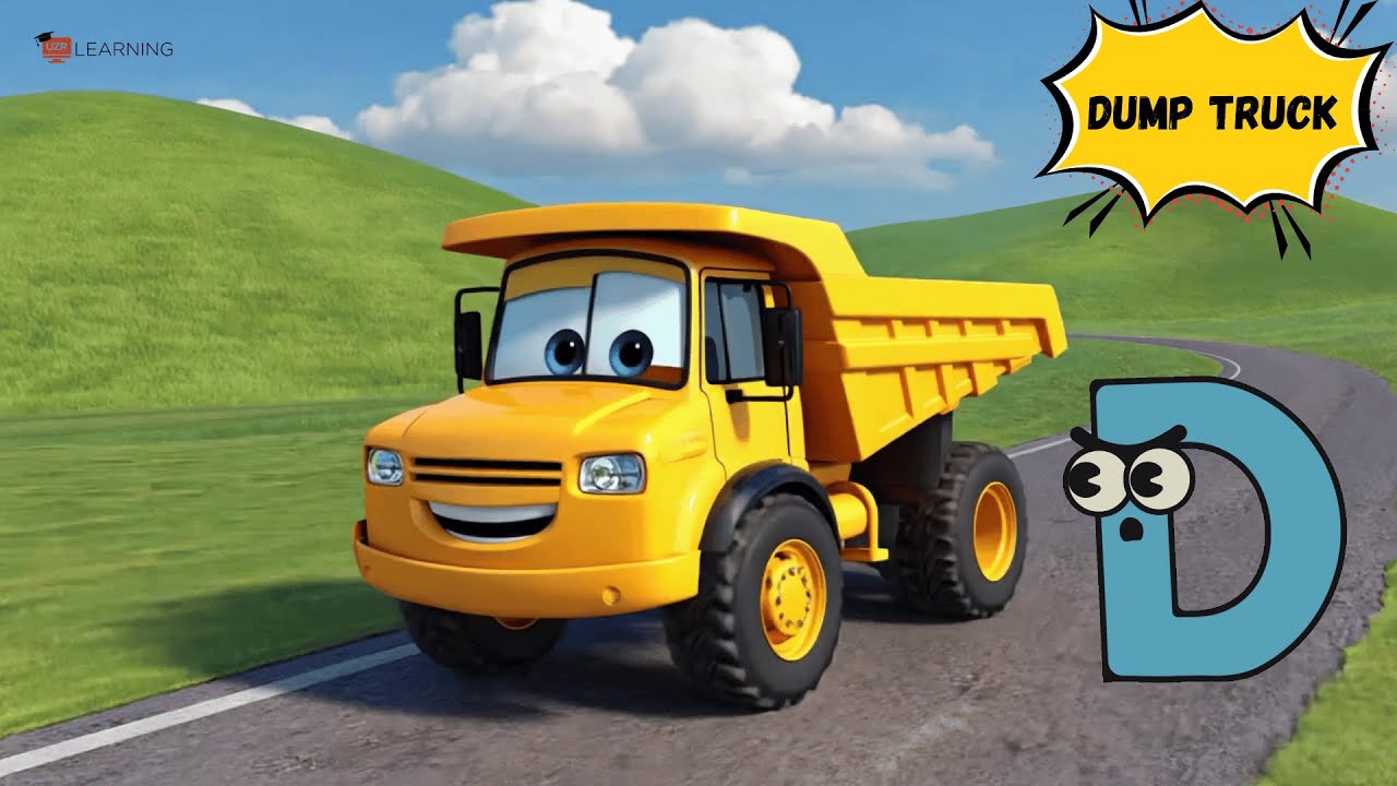 ABC Vehicle Song for Kids | Learn A to Z Transportation! 🚁🚛🎶 | #abcd #kids