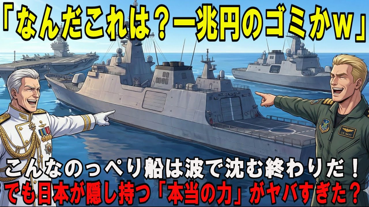 【海外の反応】「あんなのっぺり船、波で沈むｗ」最強米軍がまさかの全滅危機？日本が隠し持つ「本当の力」がヤバすぎた、日本の「変態技術」とは？ 世界で唯一、日本だけが可能な救出劇【スカッと】【総集編】
