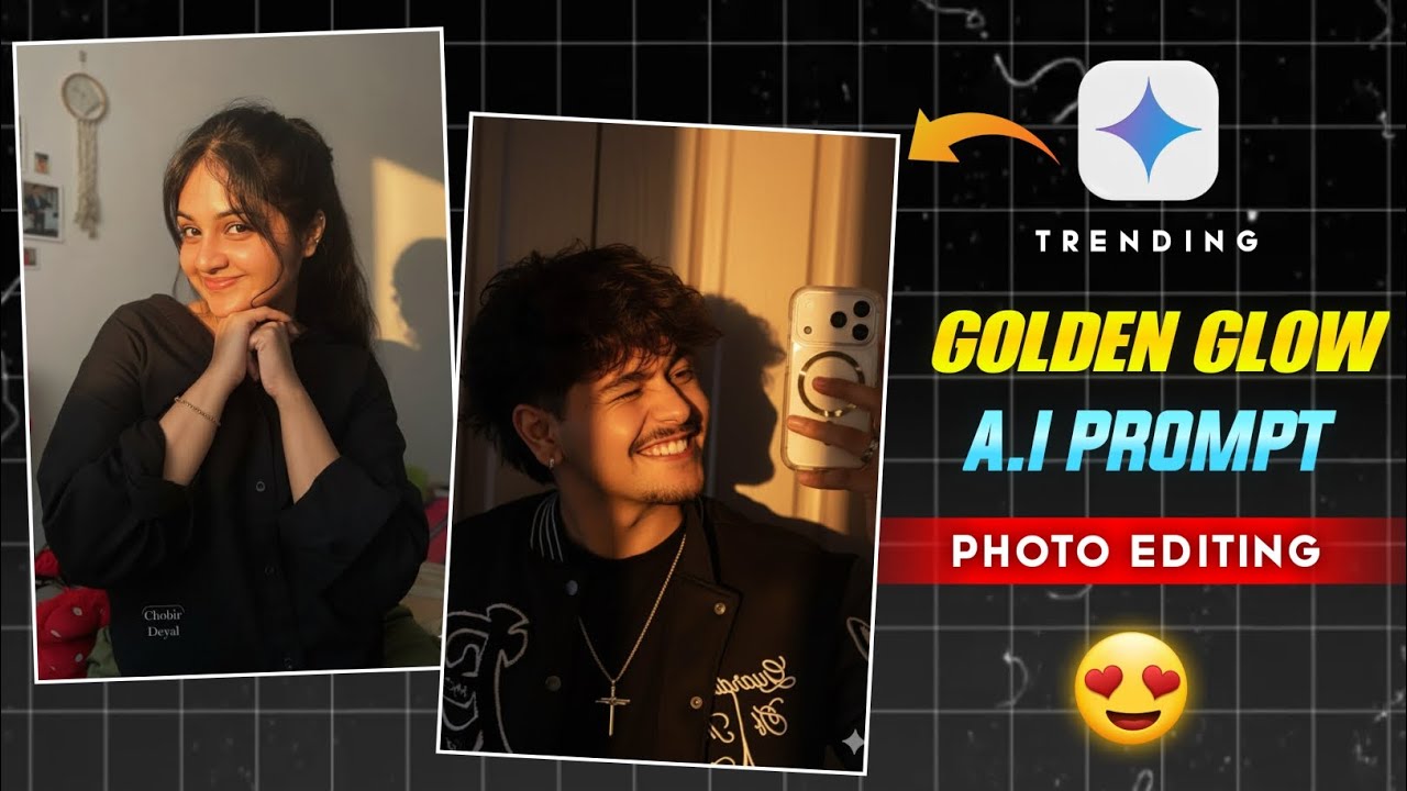 Instagram Trending Golden Hour AI Photo Editing Prompts | Google Gemini Golden Glow Photo Editing 🔥