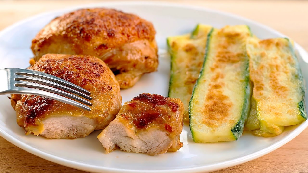 Самое вкусное настоящее куриное блюдо с цуккини!  Простой рецепт на сковороде