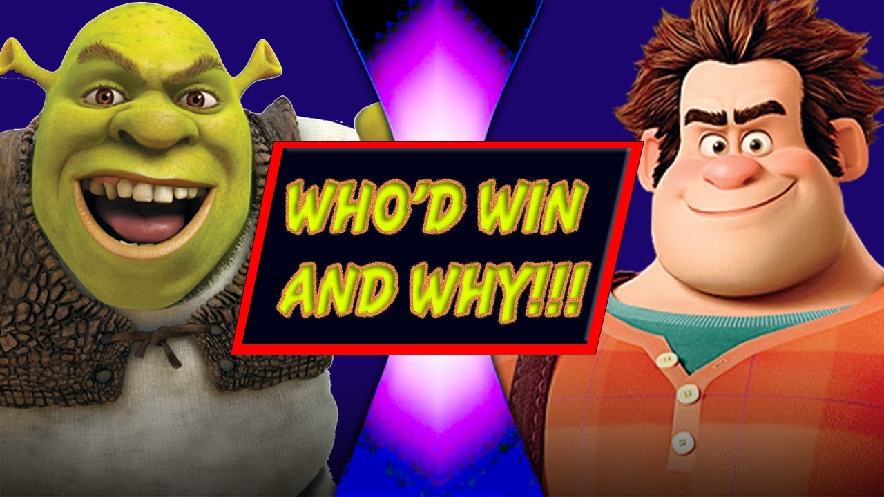 Shrek VS Wreck-It Ralph (DreamWorks VS Disney) - WHO'D WIN AND WHY!!!