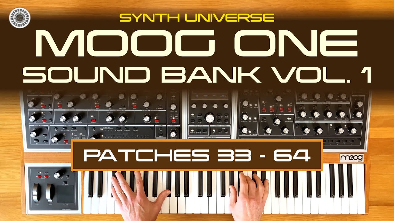 Moog One | Sound Bank Vol. 1 Sound Demo (patches 33-64) | Synth Universe