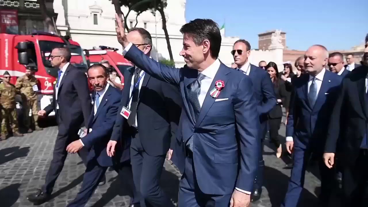 Il Presidente del Consiglio Giuseppe Conte alla Festa Nazionale della Repubblica