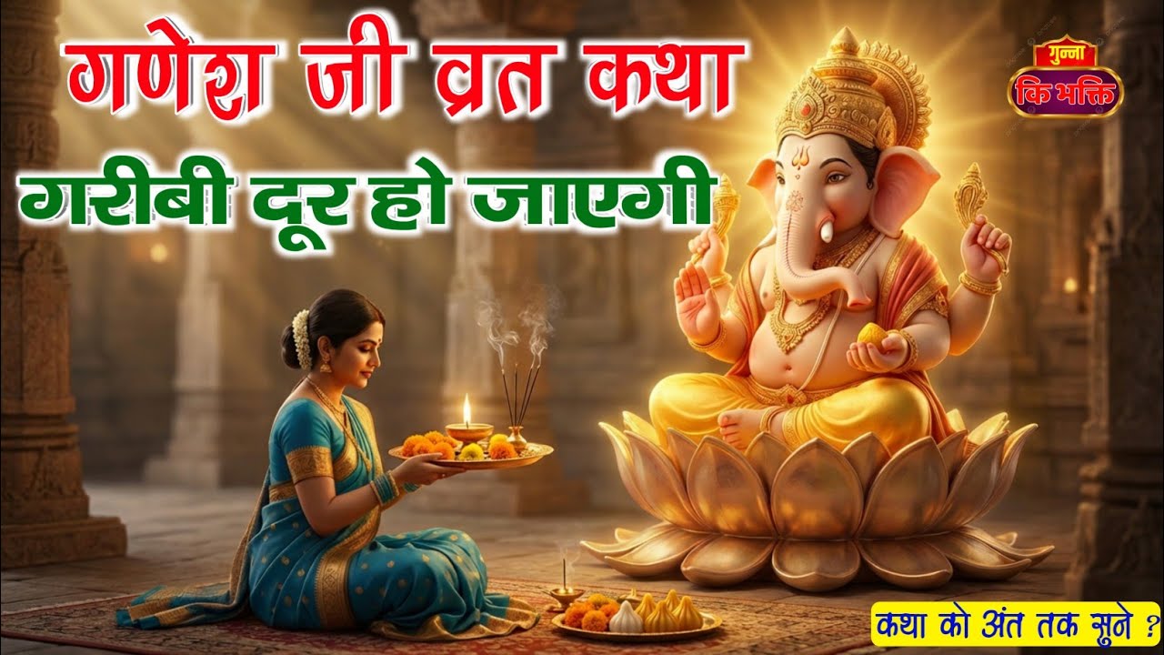 🏵️ बुधवार व्रत कथा | Wednesday Ganesh Vrat Katha | गणेश भगवान की दिव्य कथा 🌼| सारे दुःख मिट जायेंगे 