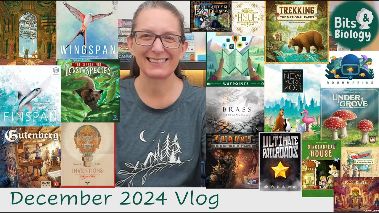 December 2024 Vlog  | Nature-themed games, Top 10 & more! | Bits & Biology