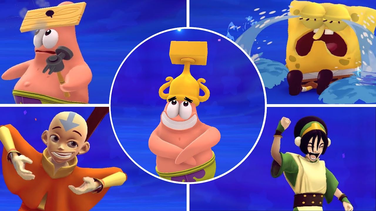 Nickelodeon All-Star Brawl - All Winning/Losing Animations (4K)