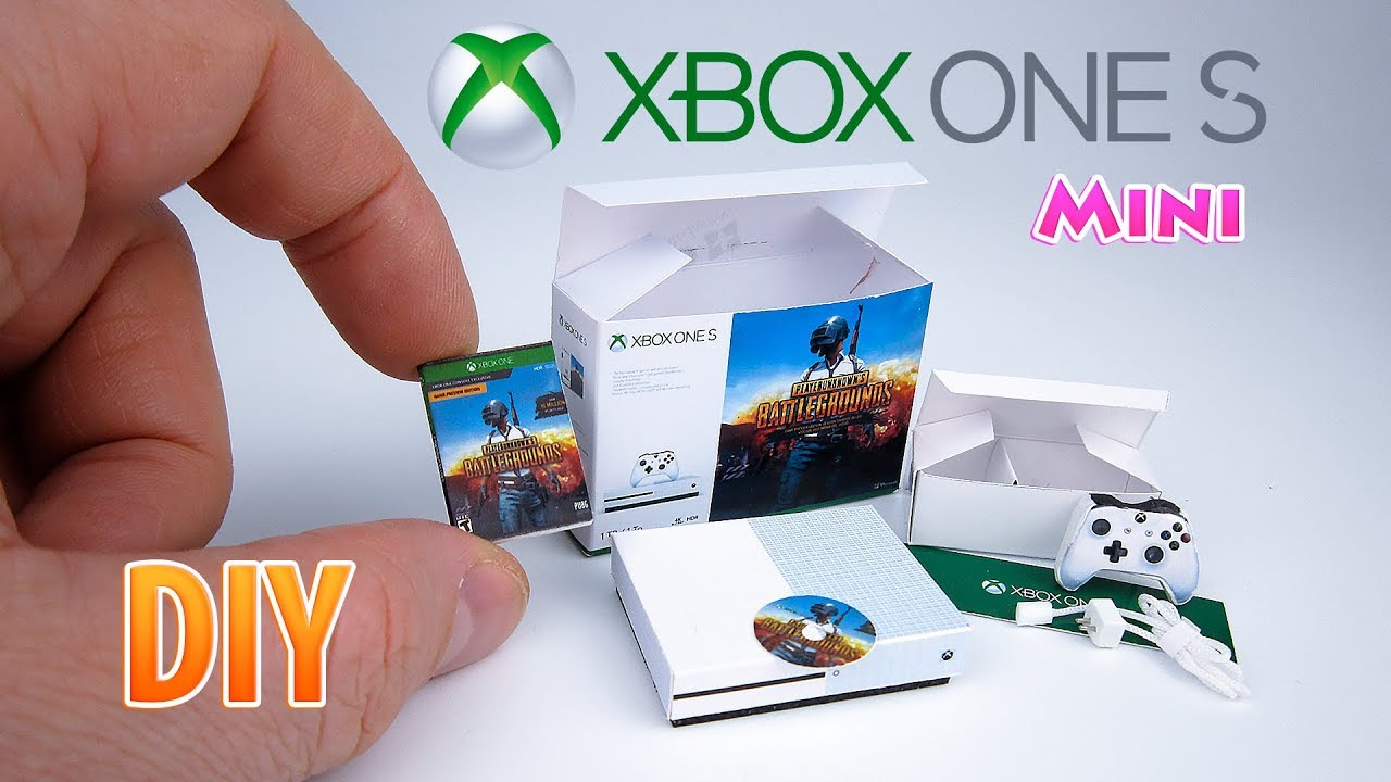 DIY Realistic Miniature Xbox One S | DollHouse Unboxing