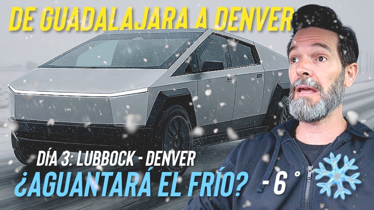 Roadtrip en la Cybertruck bajo cero ❄️: ¿Puede conducir el FSD en la nieve? | Día 3 rumbo a Denver