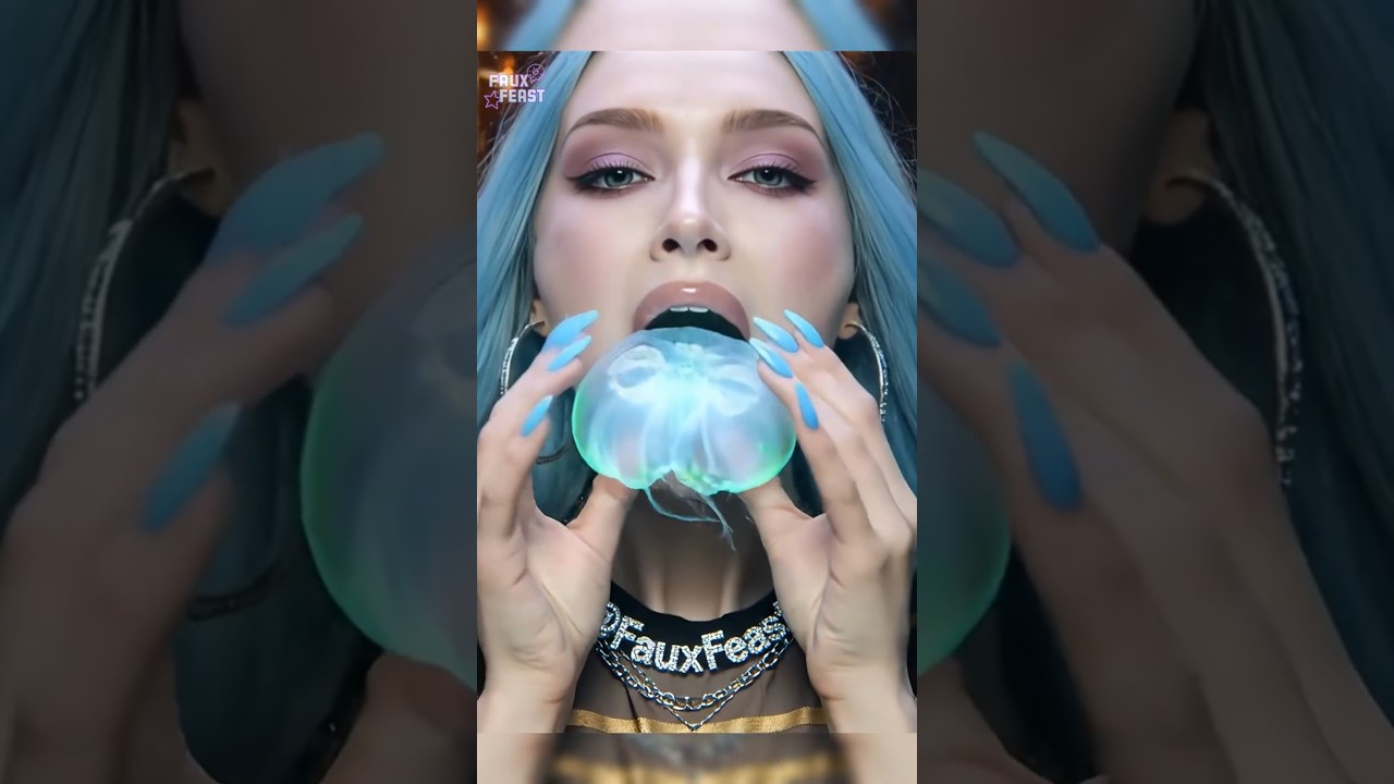 Let's eat some MAGICAL JELLYFISH underwater! 🪼🌊 Oddly Satisfying ASMR