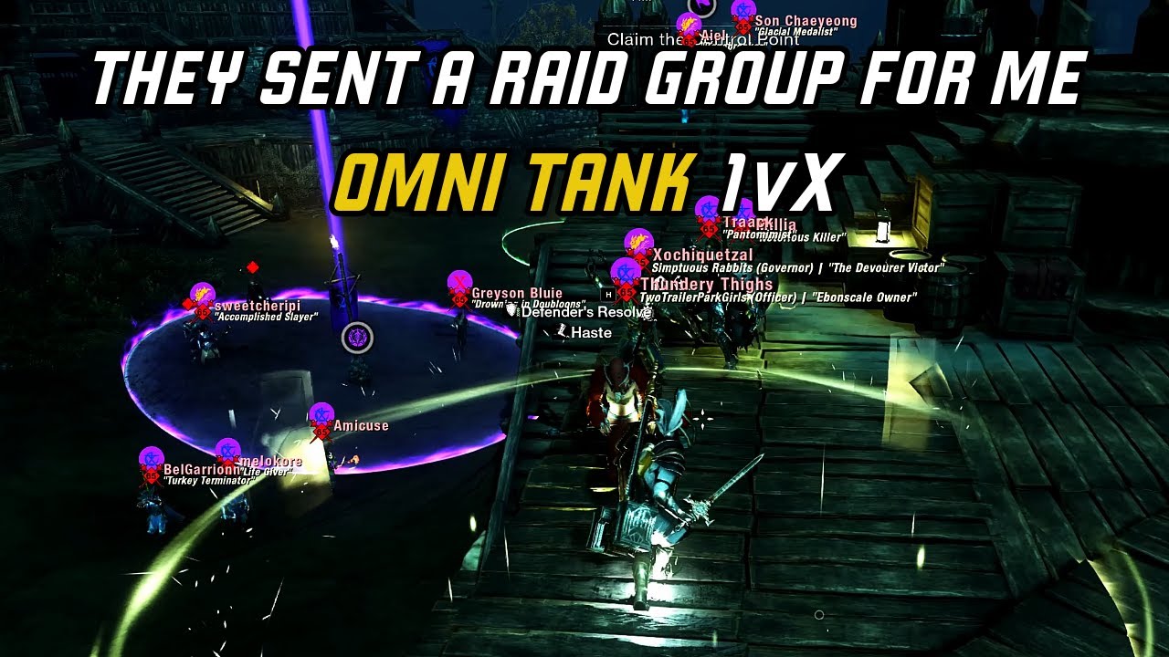 New World Aeternum - Omni Tank | Solo Tank Vs Syndicate Raid Group 1vX (That Escalated Quickly)