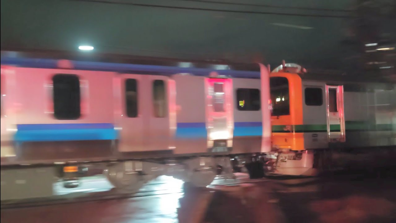 701系と仙石線E131系配給輸送 仙台駅〜東仙台駅間にて