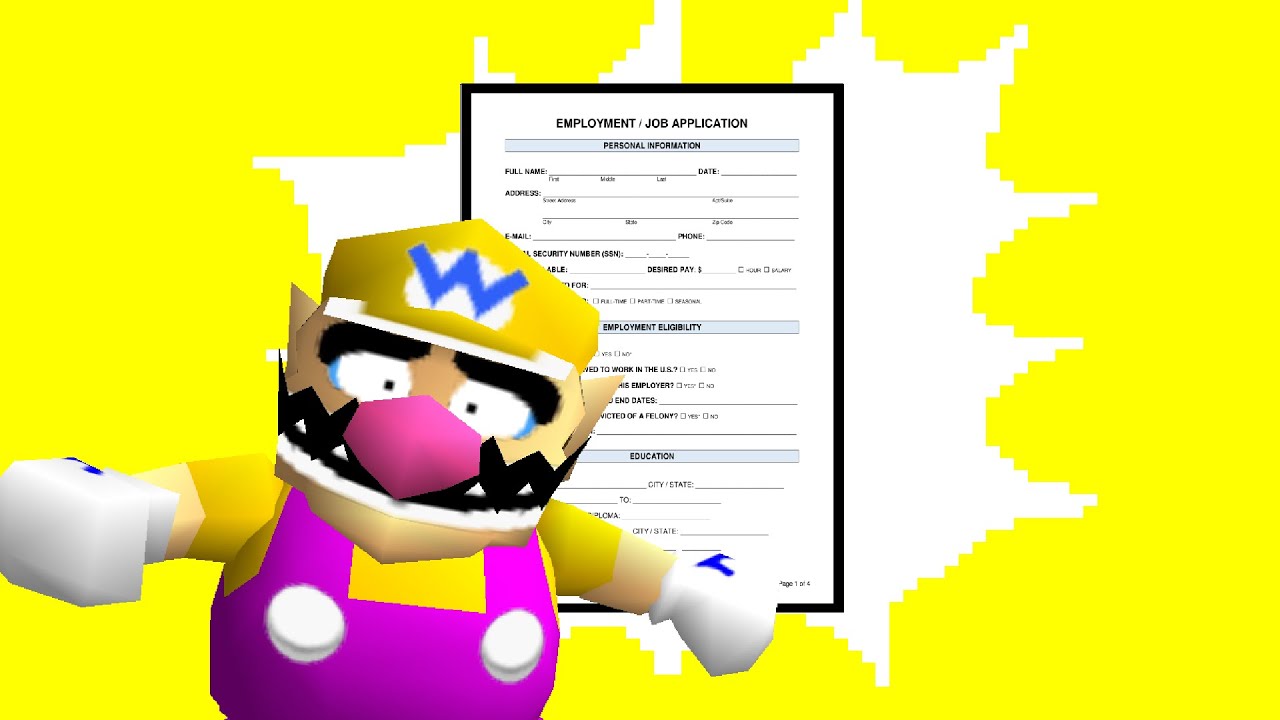 [SM64] Wario Gets A Job