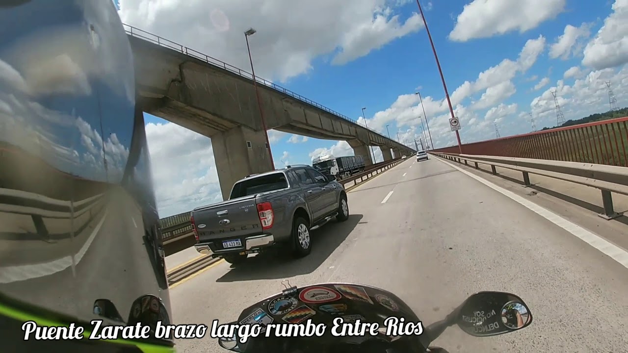 Puente Zarate Brazo Largo desde Buenos Aires a Entre Ríos 16/2/20