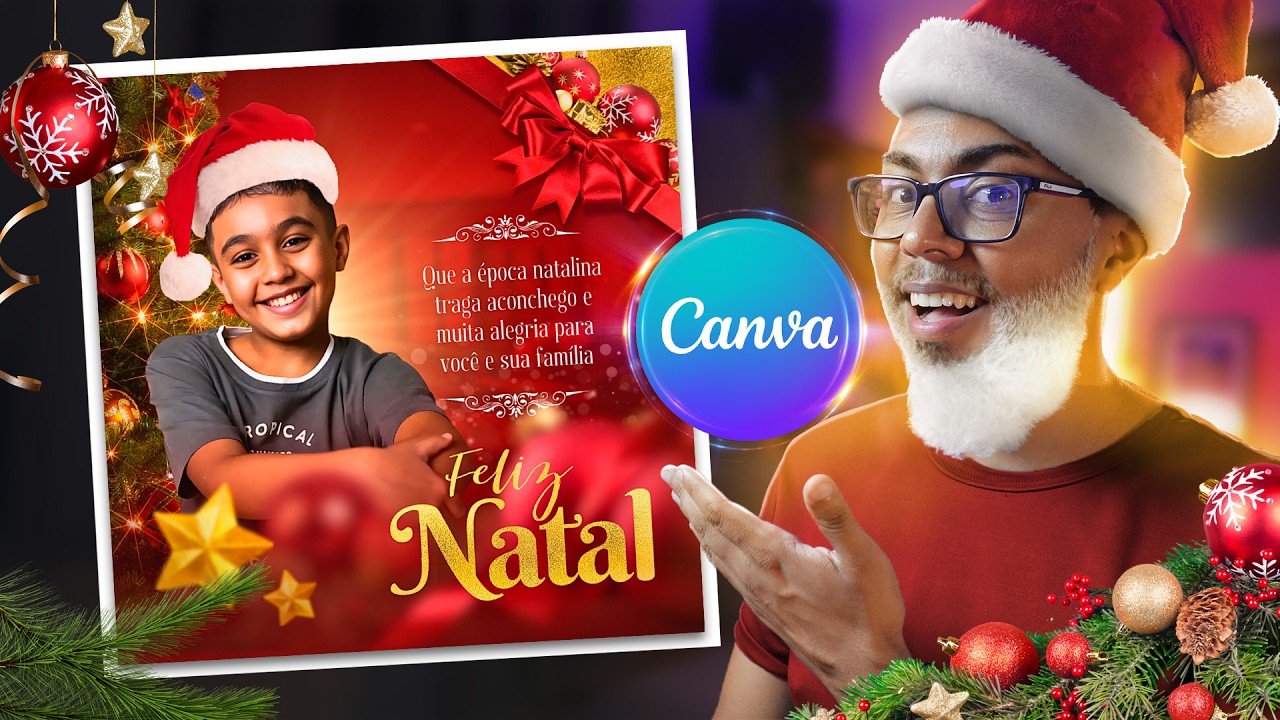 Como Fazer Arte Personalizada de Natal no Canva