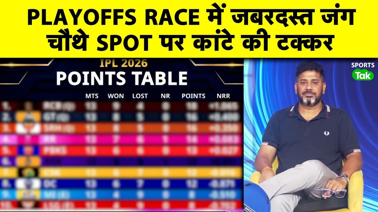 Vikrant Gupta Explains IPL 2026 Points Table: RR, PBKS, CSK & KKR Fighting for Last Playoffs Posi...