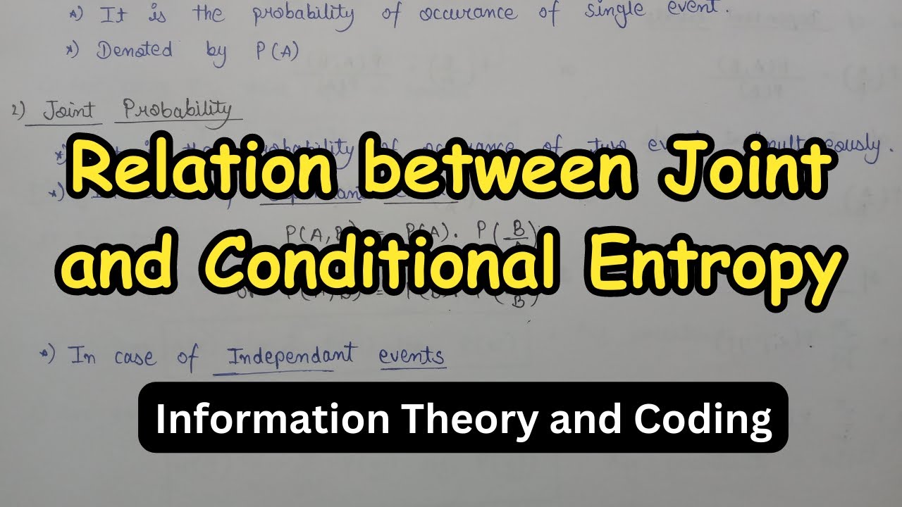 Relation between Joint and Conditional Entropy