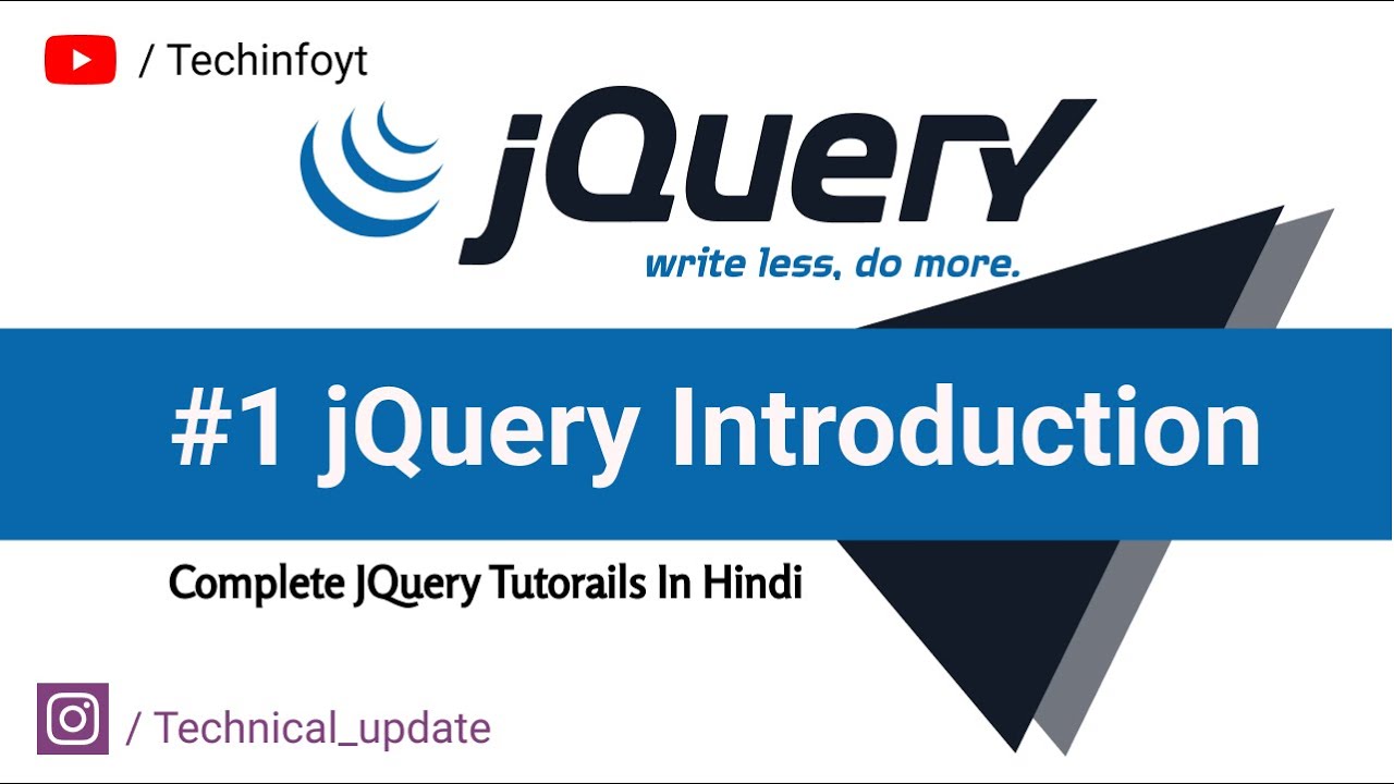 #1 JQuery Introduction and setup | Complete JQuery Tutorials(Hindi/Urdu)