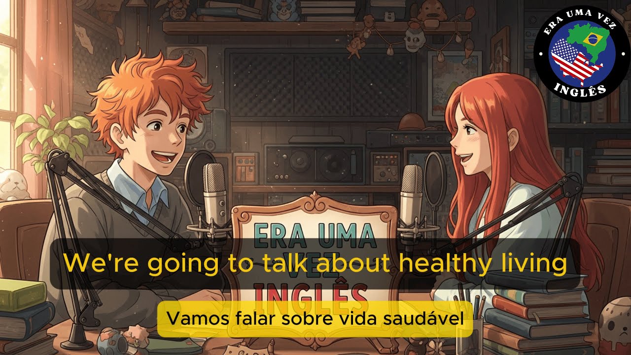 Podcast em INGLÊS para Praticar (Legendado, Fácil, Devagar) Tema: Vida Saudável