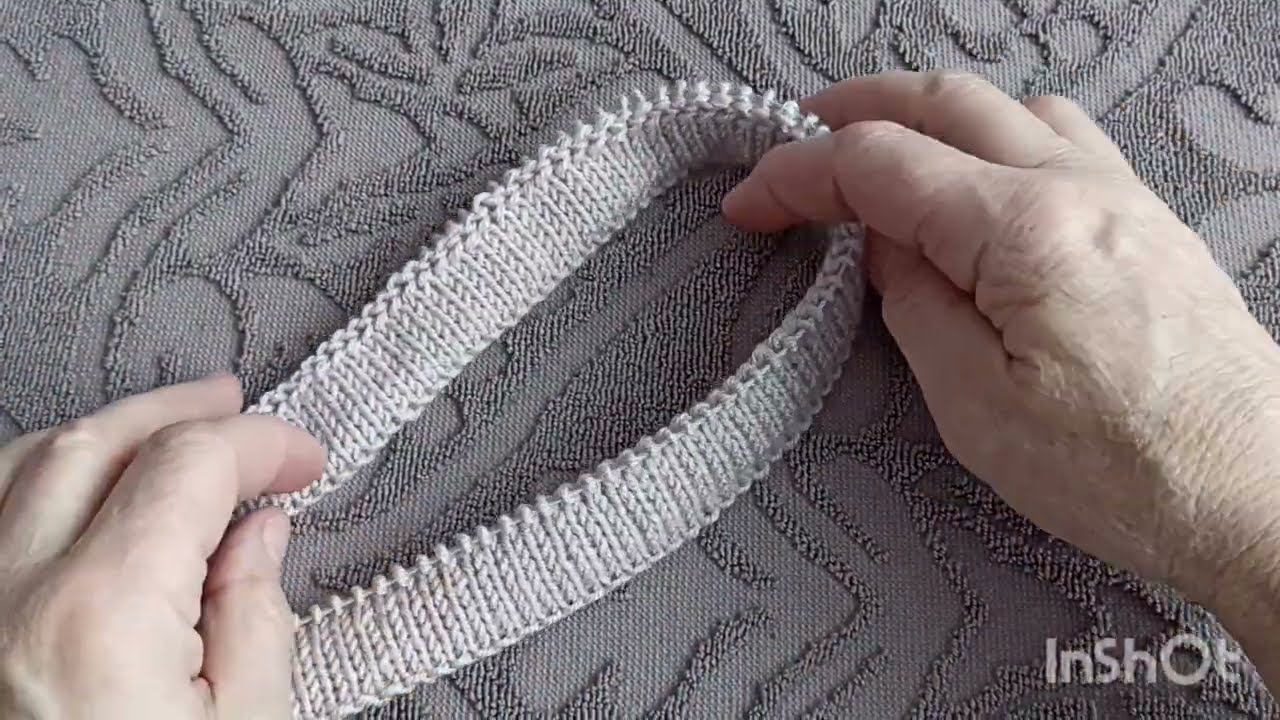 Пояс , полая планка по кругу  без шва , вяжем спицами.