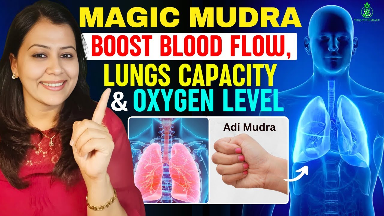 Mudra to Increase Lungs Capacity & Oxygen Levels | Cure Snoring & Improve Blood Circulation