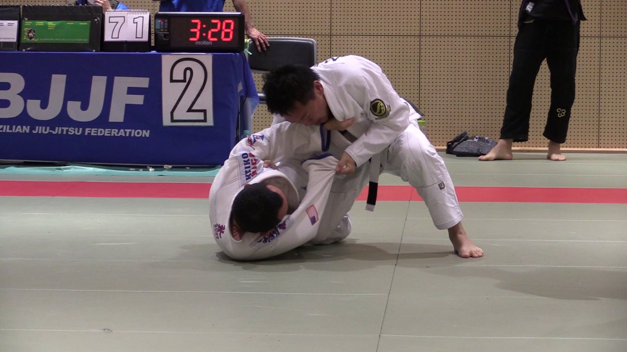 20161218 JBJJF 東京国際柔術選手権 マスター2白帯 オープンクラス 決勝戦 板井