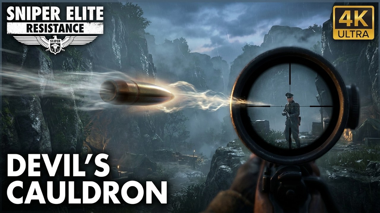 Sniper Elite Resistance  -- Ep5 Devil’s Cauldron Gameplay WalkThrough [[ 4K Ultra Graphics ]]