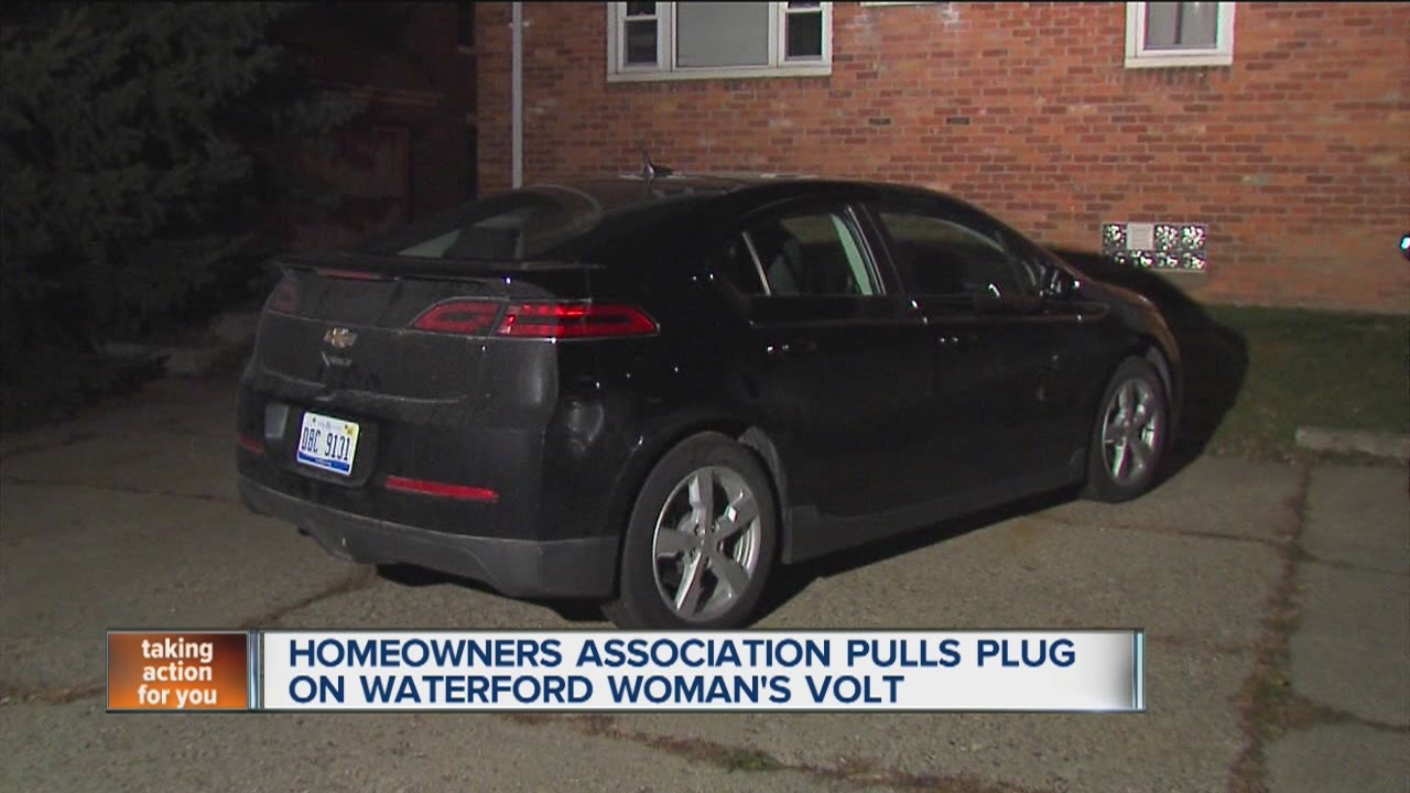 Homeowners association pulls plug on Waterford woman's Volt
