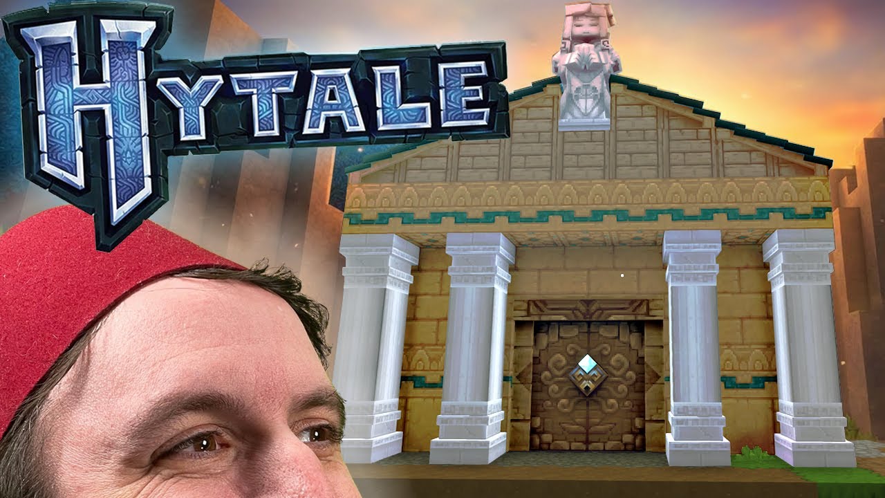 Building a Temple in My Hytale Lets Play
