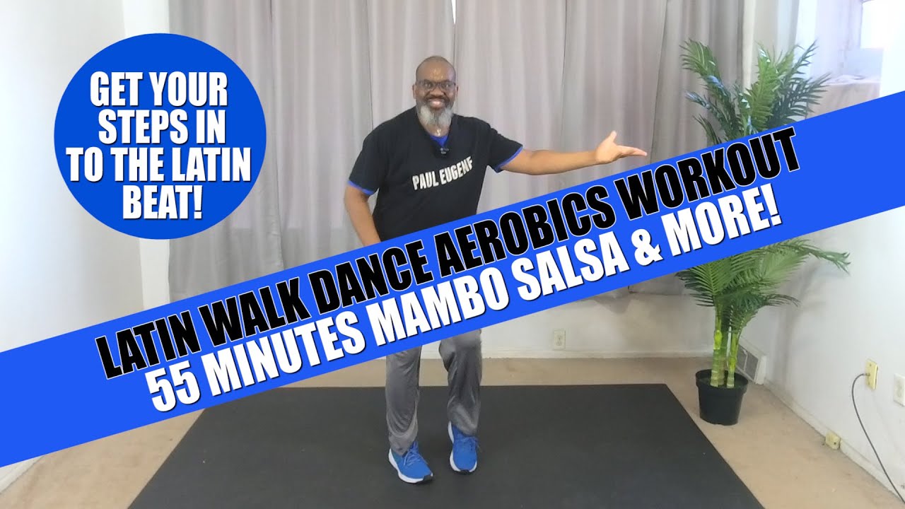 Latin Walk Dance Aerobics | 55 Minutes | Merengue Salsa | Get Your Steps In To The Latin Beat!