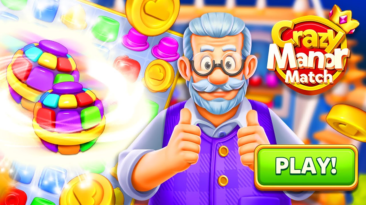 Crazy Manor Match Gameplay | Android Puzzle Game