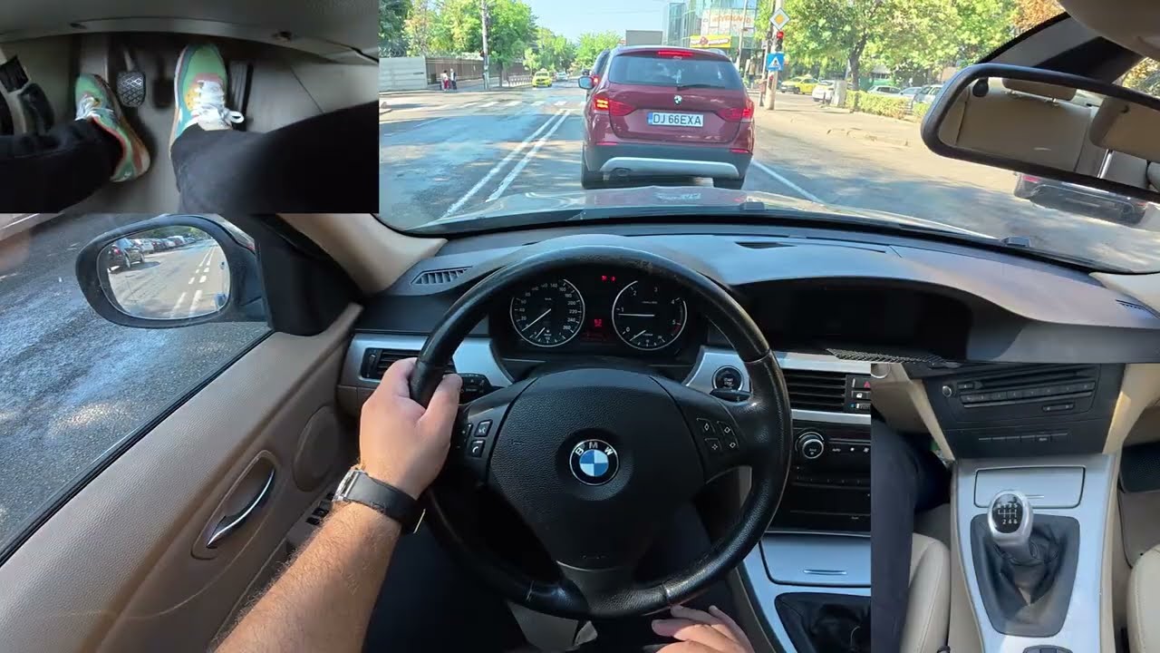 BMW E90 6-Speed Manual - POV Drive with Pedal Cam