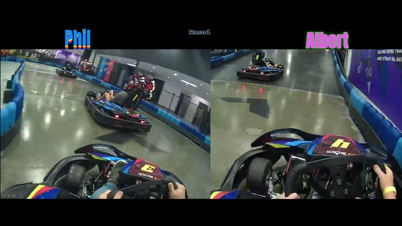 PowerPlay - Go Karting Side-by-Side POV Race 1