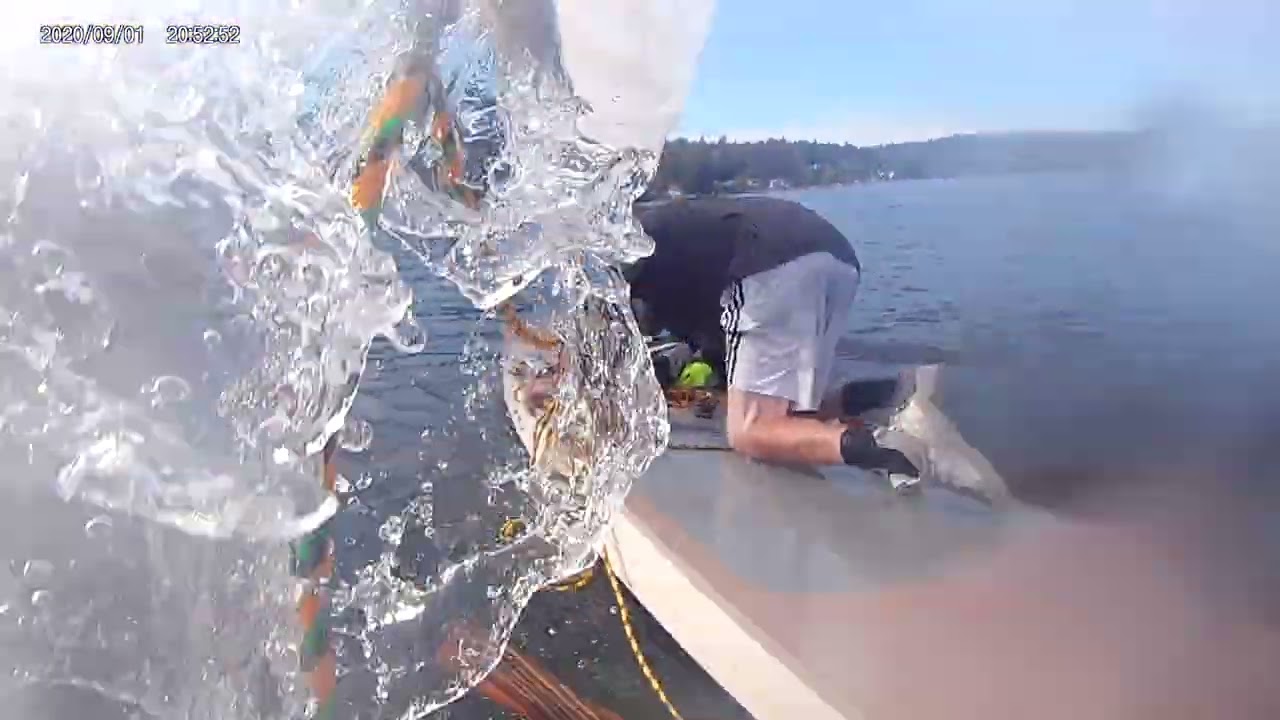 Alcort Super Sailfish, blow over 4 min in.