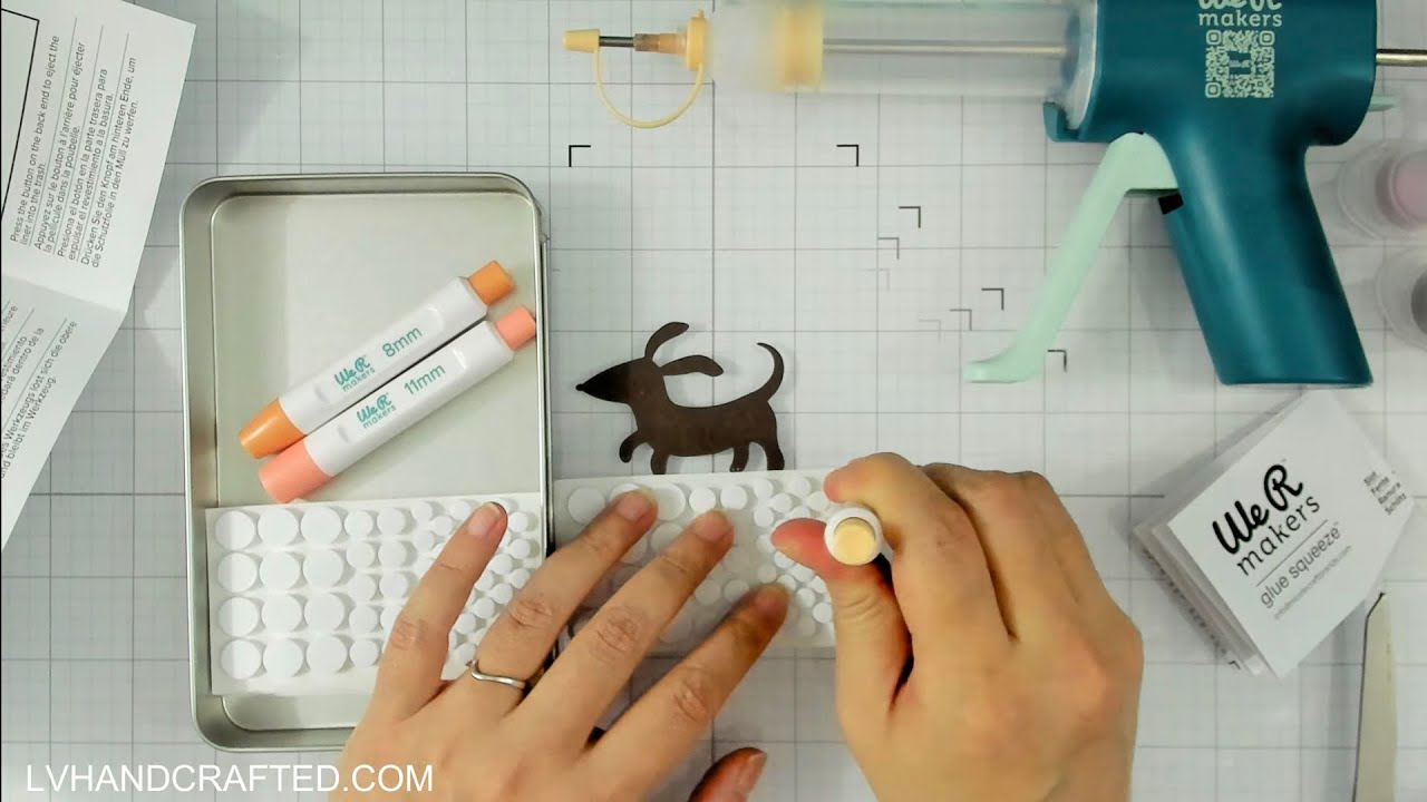 First Look - Glue Squeeze & Dot Setter by @WeR_Makers 