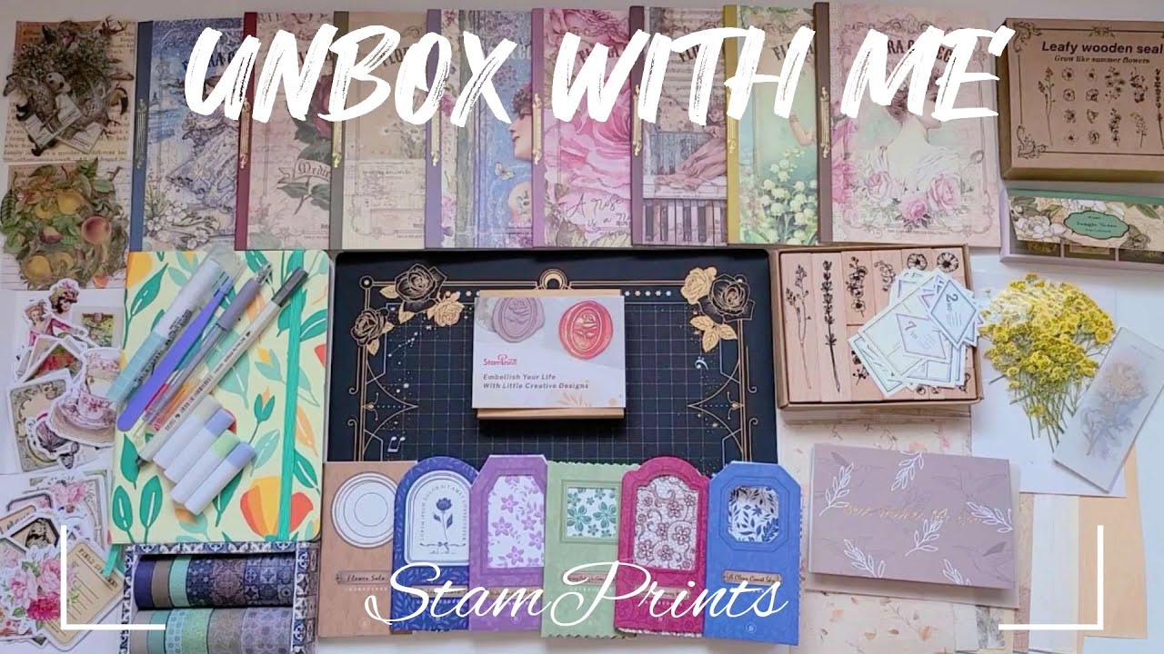 ASMR Unboxing | Stationery Haul ft @stamprints