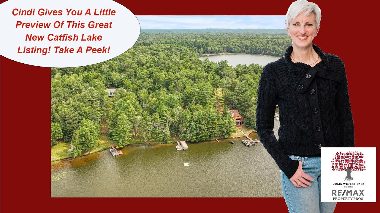 Take A Tour Of This Great Catfish Lake Listing In Up North Wi!